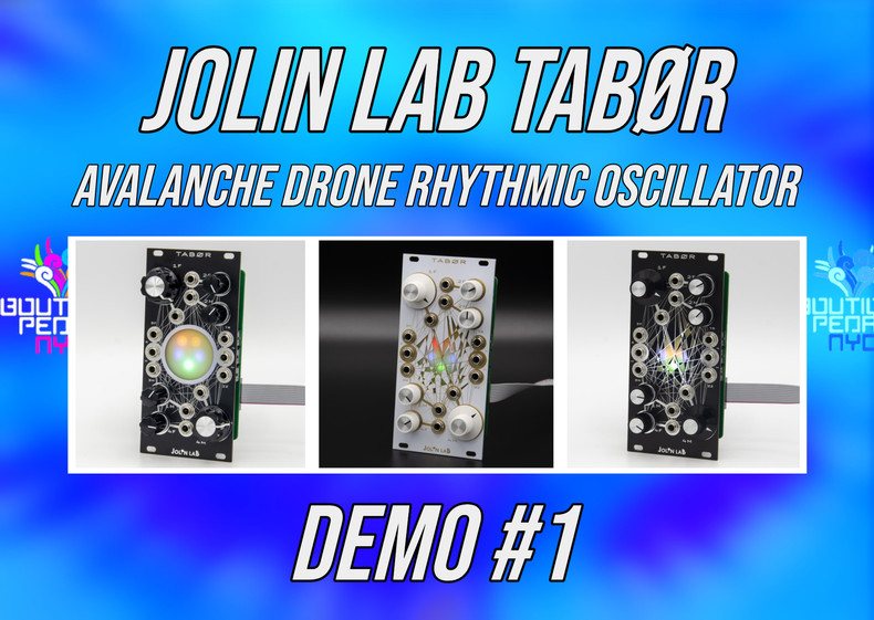 Jolin Lab TABØR - Avalanche Drone Rhythmic Oscillator demo #1 