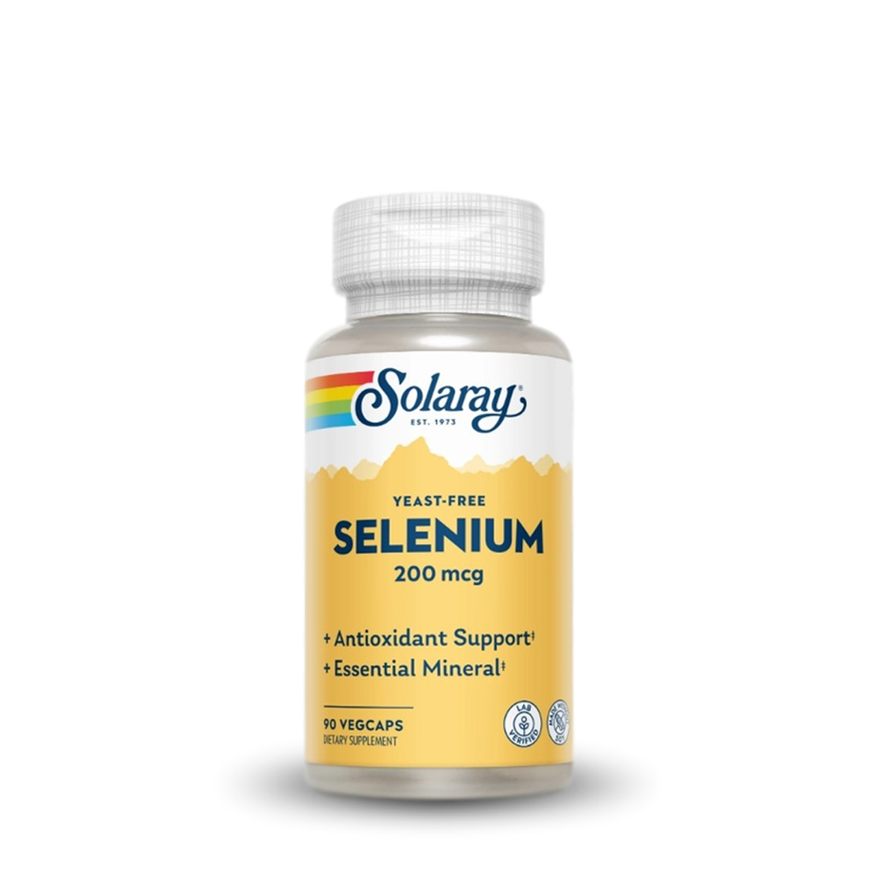 Selenium Yeast Free 200 mcg 90 VegCaps Solaray