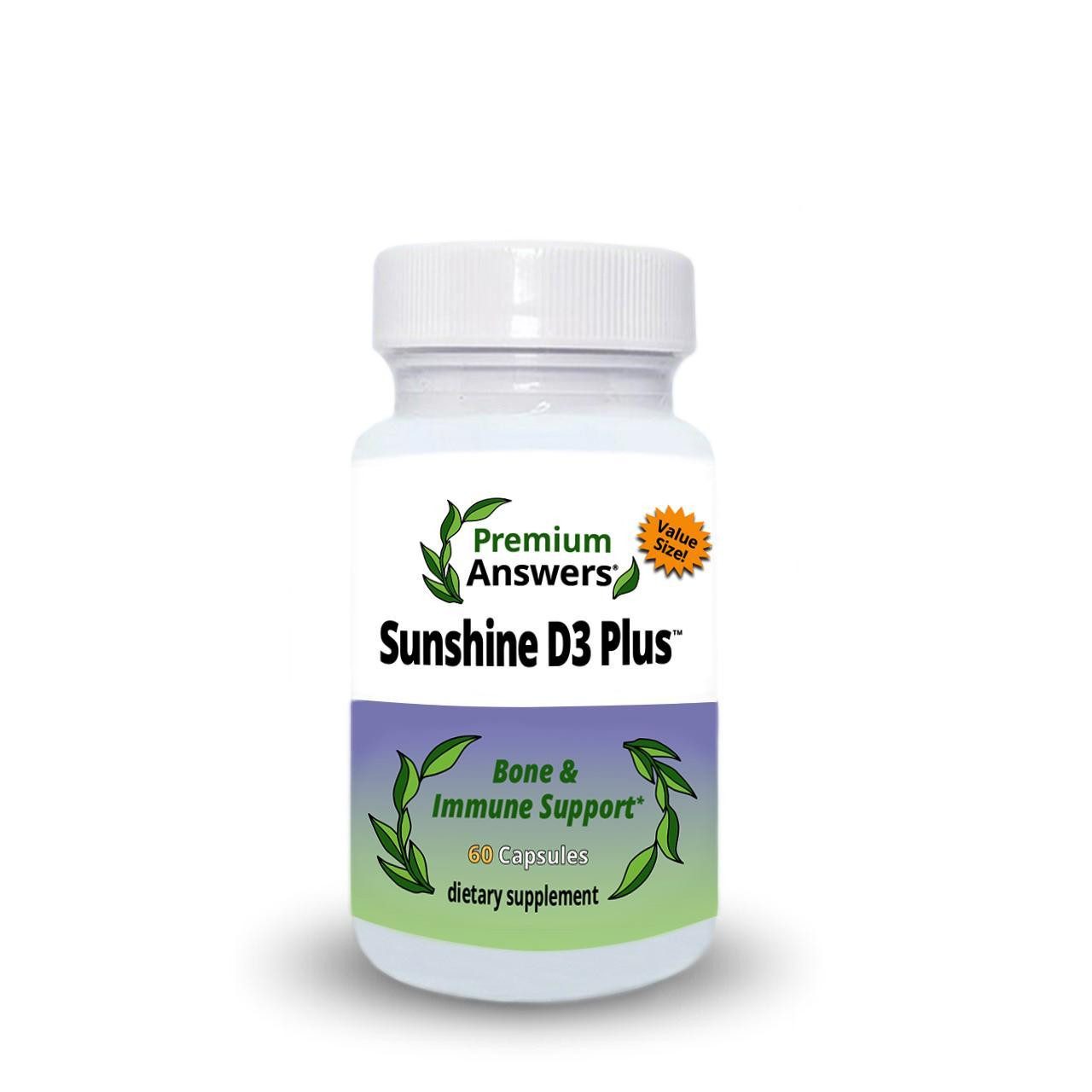 Sunshine D3 Plus 60 Capsules Premium Answers