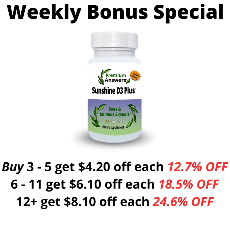 Sunshine D3 Plus 60 Capsules Premium Answers