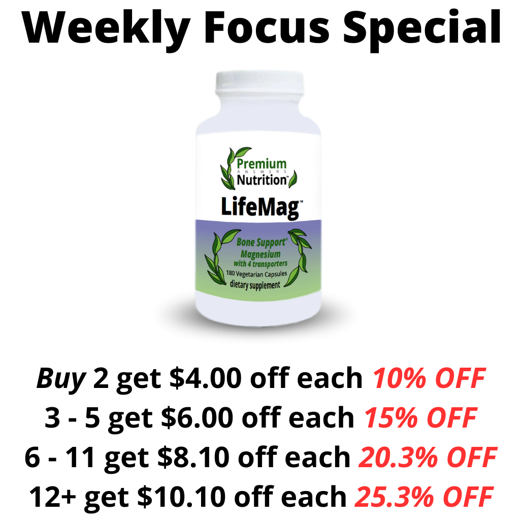 LifeMag Magnesium 180 Vegetarian Capsules Premium Nutrition