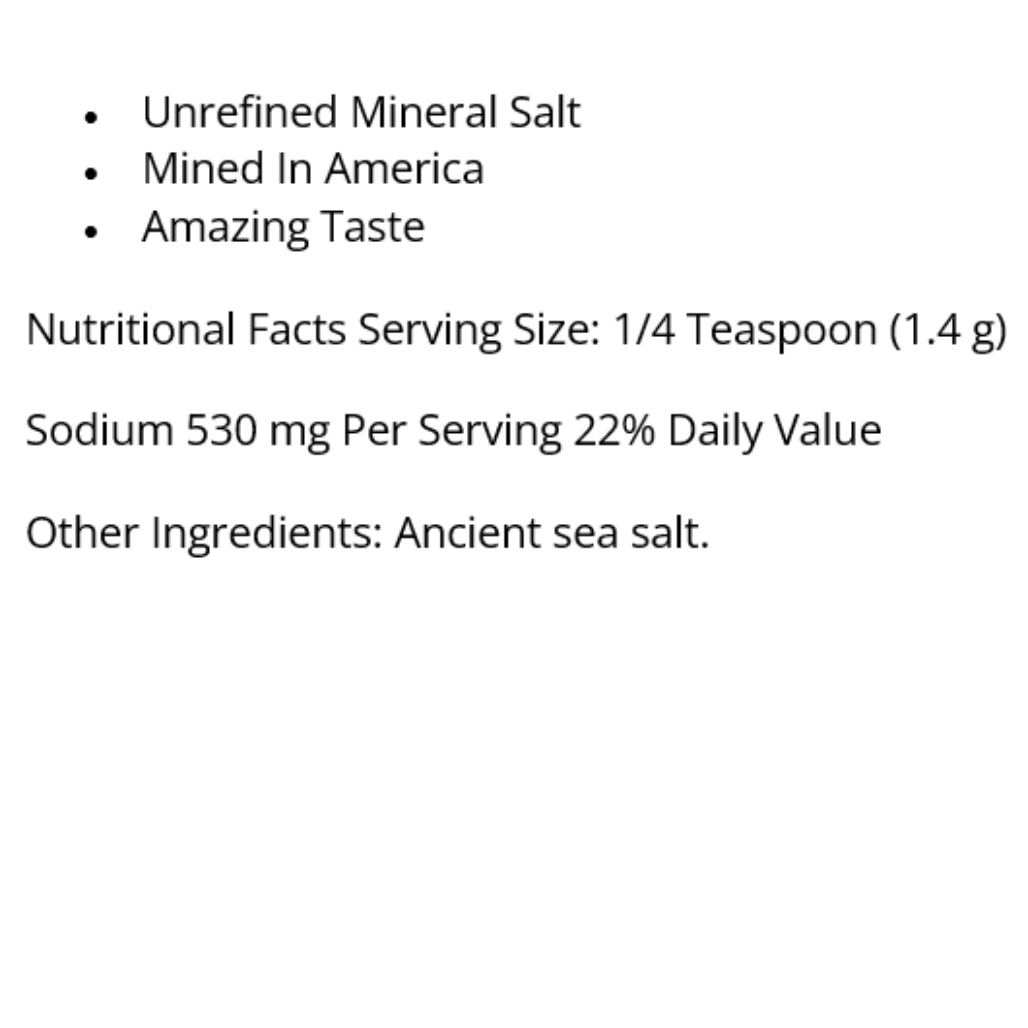 Real Salt® Ancient Sea Salt Shaker 10 oz Redmond Healthy Way
