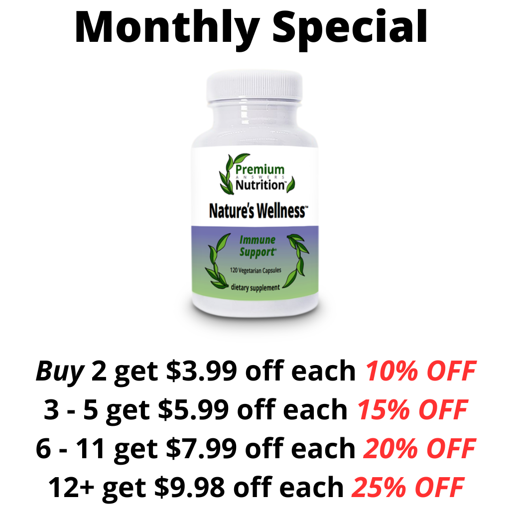 Nature's Wellness 120 Vegetarian Capsules Premium Nutrition