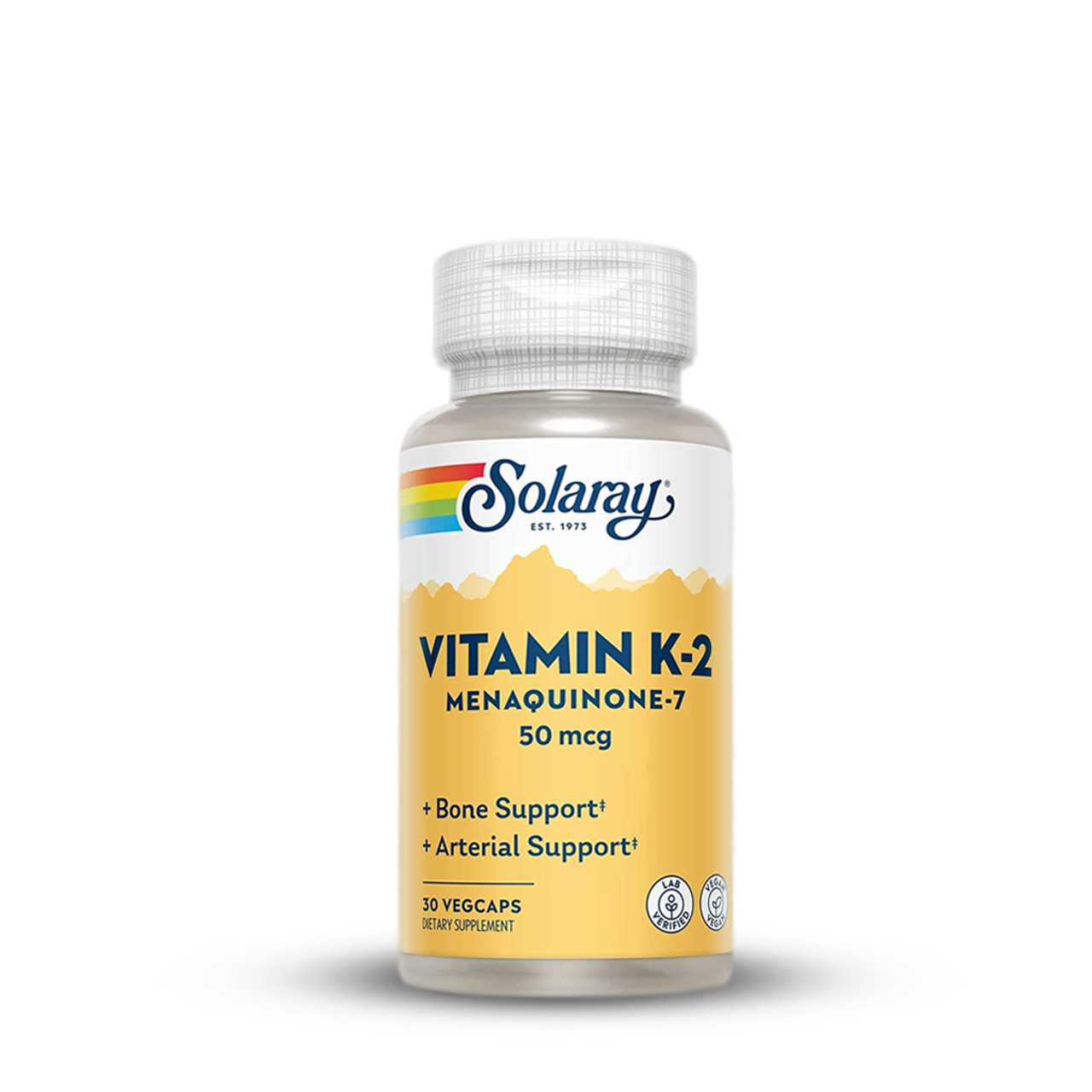 Vitamin K-2 50 mcg Menaquinone-7 (MK-7) 60 VegCaps Solaray