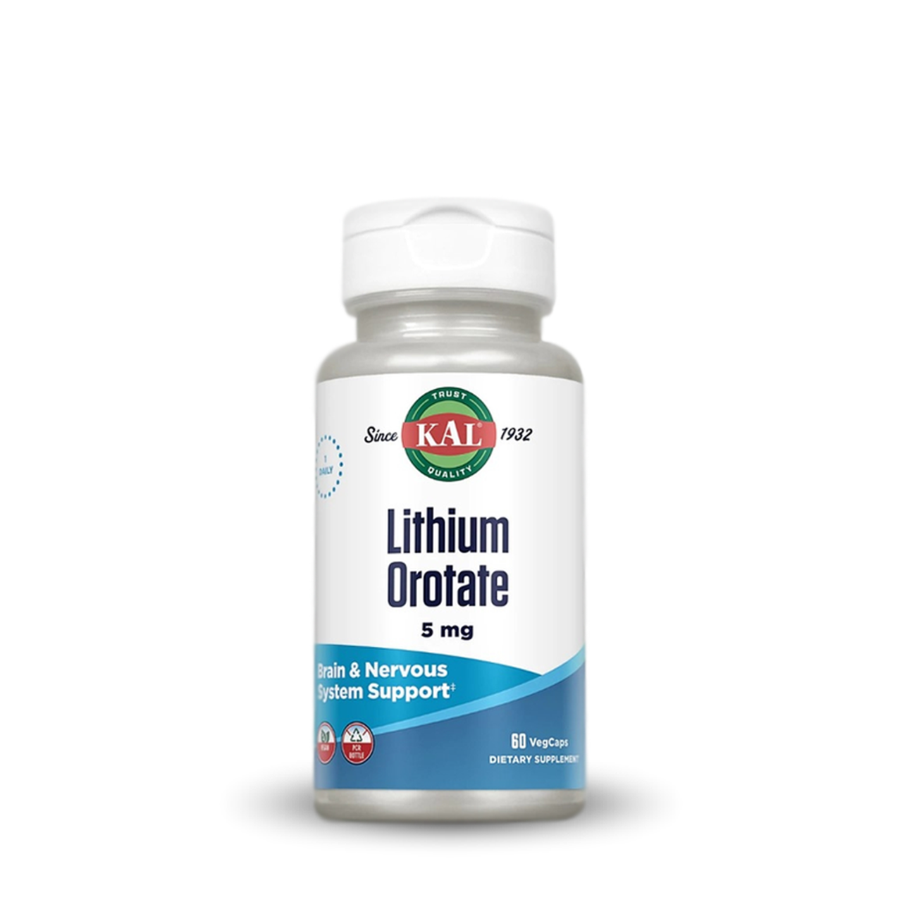 Lithium Orotate 5 mg 60 VegCaps KAL