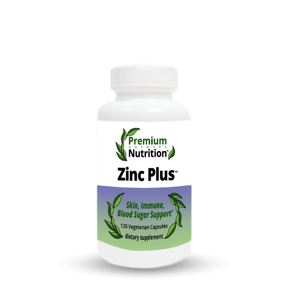 Zinc Plus 120 Vegetarian Capsules Premium Nutrition