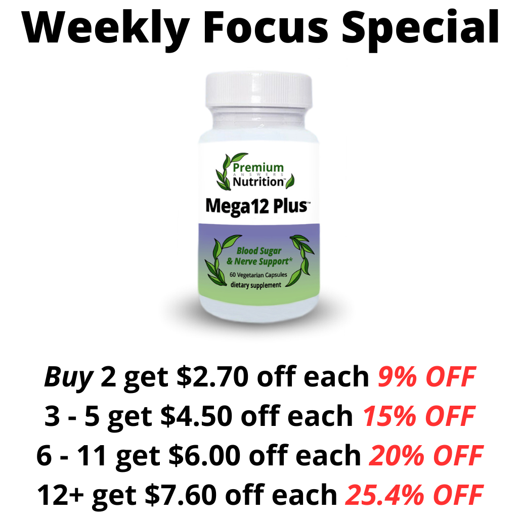 Mega12 Plus B12 + Chromium 60 Vegetarian Capsules Premium Nutrition