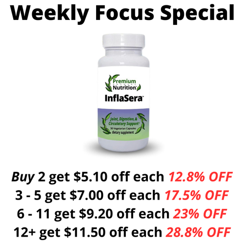 InflaSera 30 Vegetarian Capsules Premium Nutrition