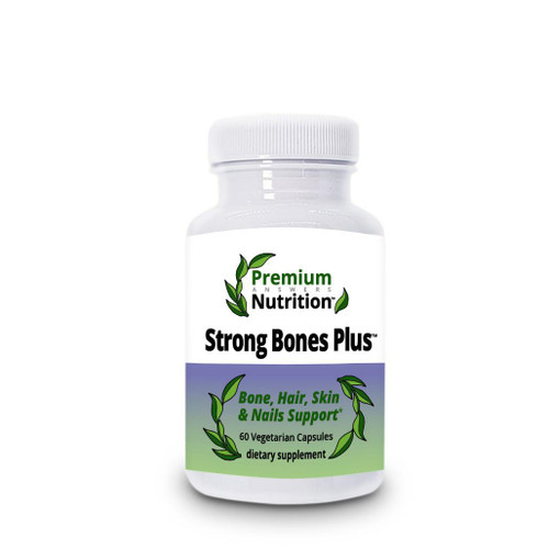 Strong Bones Plus 60 Vegetarian Capsules Premium Nutrition