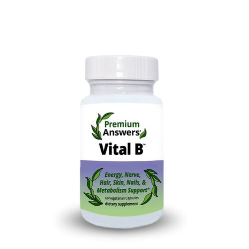 Vital B + High B12, Thiamine HCL B1, & Biotin 60 Vegetarian Capsules Premium Answers
