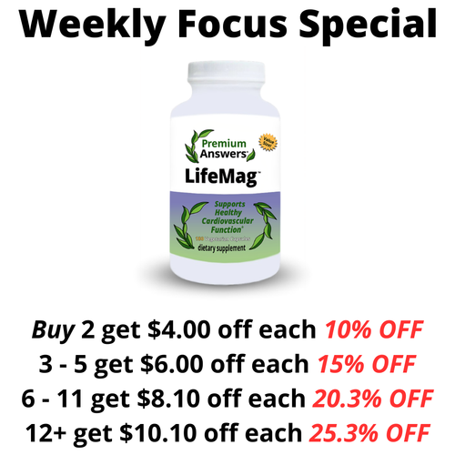 LifeMag Magnesium 180 Vegetarian Capsules Premium Answers