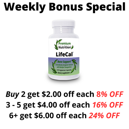 LifeCal Calcium 120 Vegetarian Capsules Premium Nutrition