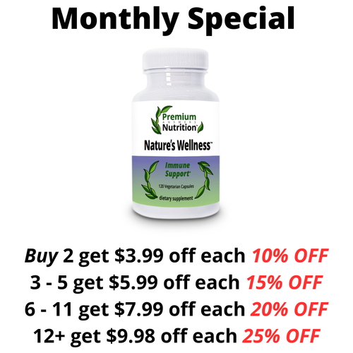 Nature's Wellness 120 Vegetarian Capsules Premium Nutrition