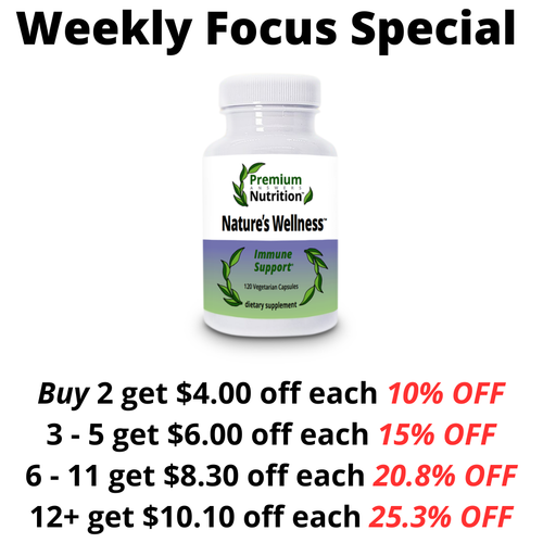 Nature's Wellness 120 Vegetarian Capsules Premium Nutrition