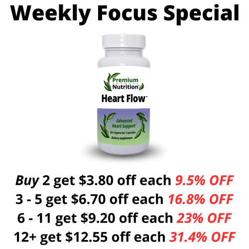 Heart Flow 60 Vegetarian Capsules Premium Nutrition
