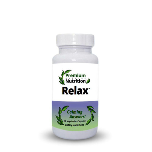 Relax Nighttime Brain Support 60 Vegetarian Capsules Premium Nutrition
