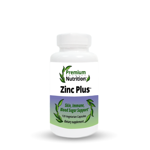 Zinc Plus 120 Vegetarian Capsules Premium Nutrition