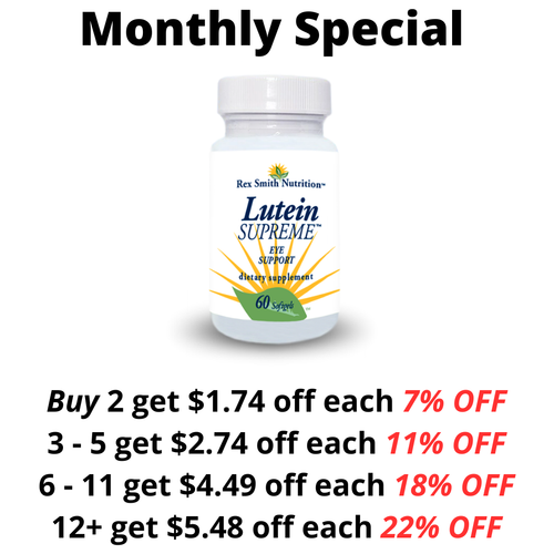 Lutein Supreme 60 Softgels Rex Smith Nutrition