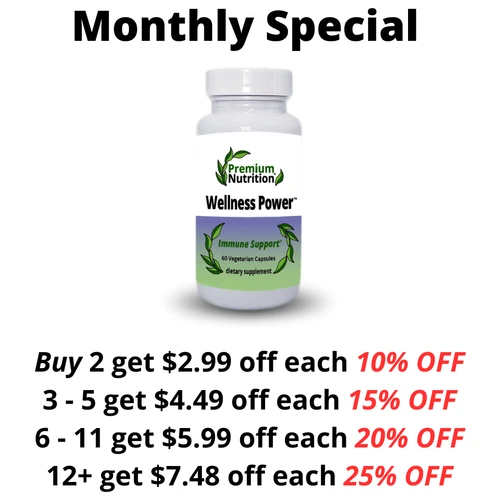 Wellness Power 60 Vegetarian Capsules Premium Nutrition