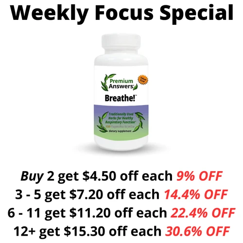 Breathe! 120 Vegetarian Capsules Premium Answers®