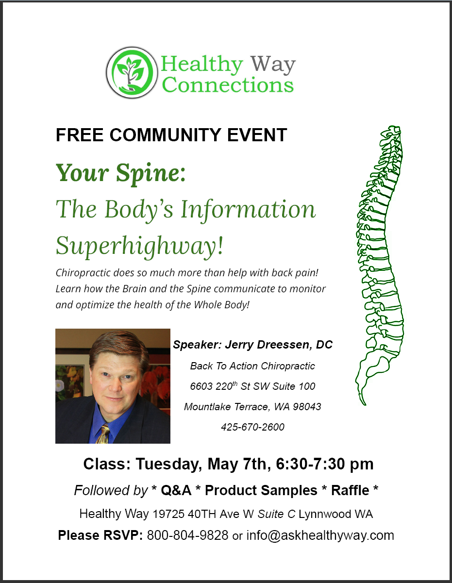 Healthy Way Connections - Dr. Jerry Dreessen Event - May, 7th, 2024