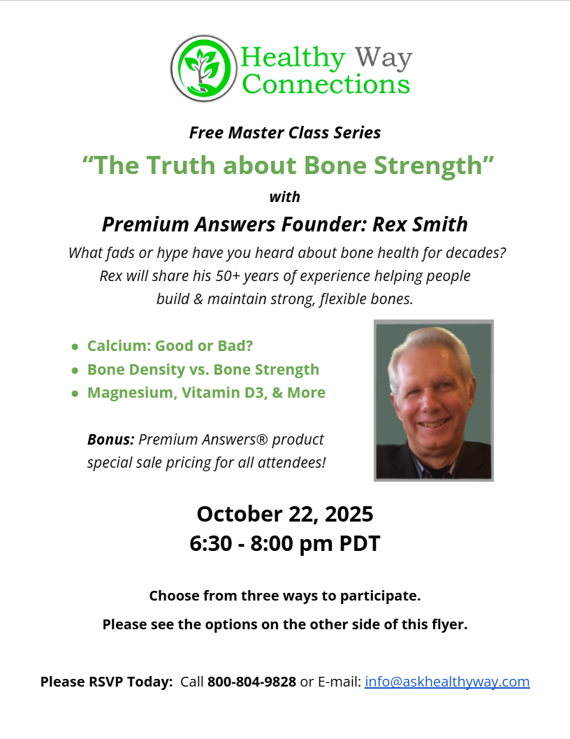 Rex Smith Webinar: "The Truth about Bone Strength"