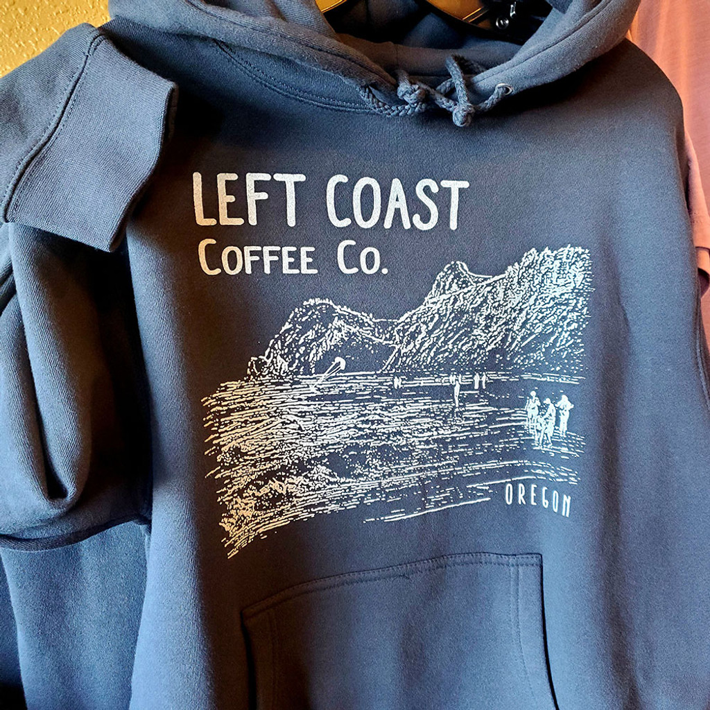 Left Coast Logo Hoodie - Deep Blue