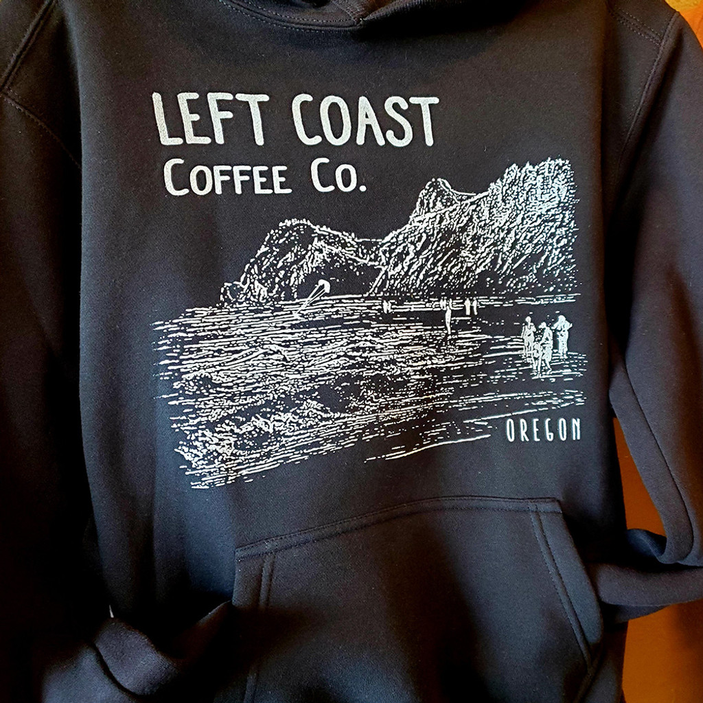 Left Coast Logo Hoodie - Black