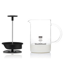 Milk Frother with Glass Handle 