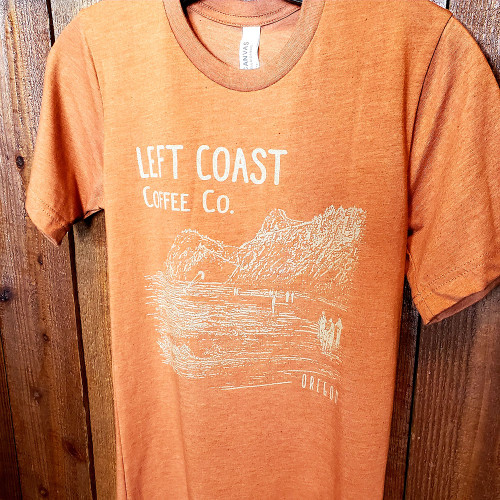 Left Coast Logo Unisex Tee - Pumpkin Spice