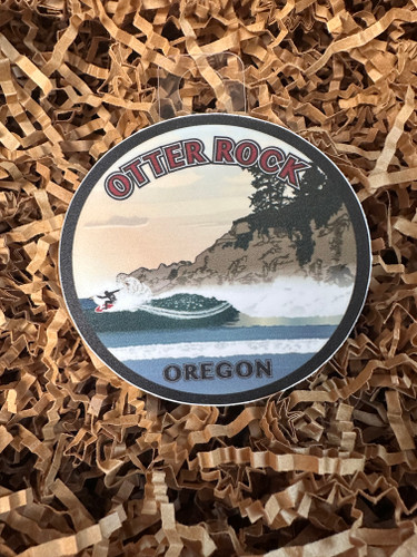 Small Oregon Coast Sticker - Otter Rock
