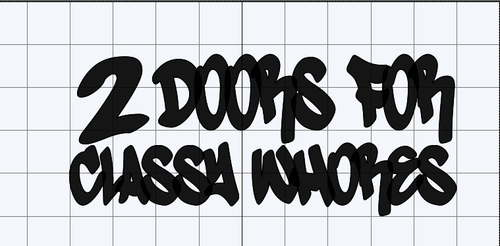2 doors for classy whores (Graff)