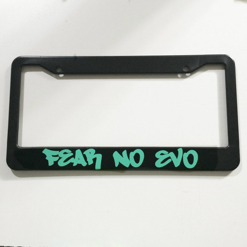 Fear No Evo License Plate