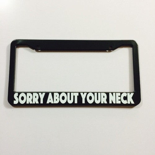 Sorry about your neck Plate 