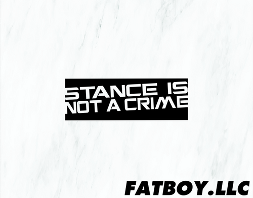 Stance is not a crime