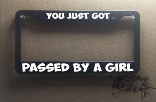 Passed by a girl plate