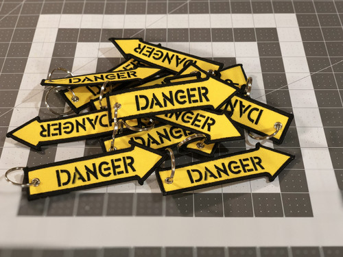 Danger keychain