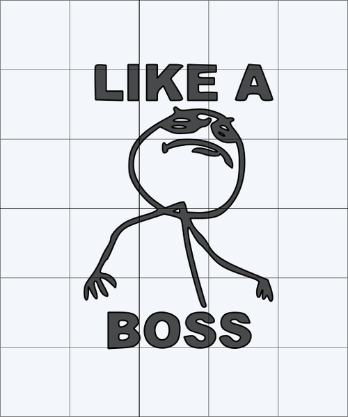 Like a Boss Stiick figure 
