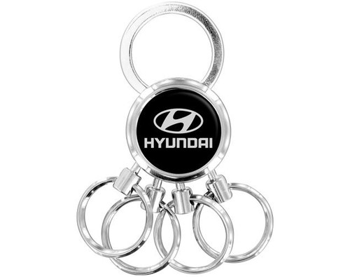 Hyundai Spider style keychain with multi-keyrings