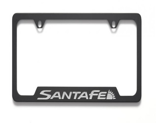 Hyundai Santa Fe Black License Plate Frame