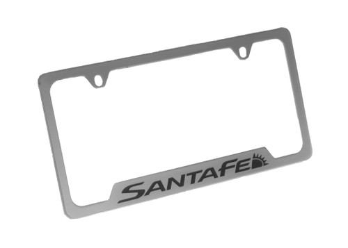 Hyundai Santa Fe Chrome License Plate Frame
