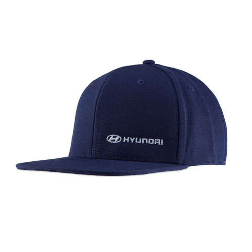 Hyundai Flat Bill Cap - Navy Hyundai Flat Bill Cap - Navy