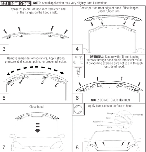 2022–2026 Hyundai Santa Cruz Smoke Hood Deflector