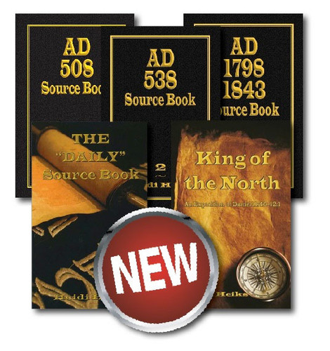 5 Book Set on: AD 508, 538, 1798 1843, The "Daily" Source Book, and King of the North