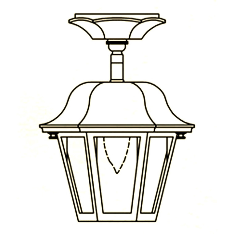 Hanover Lantern B2521 Small Manor Ceiling Lantern
