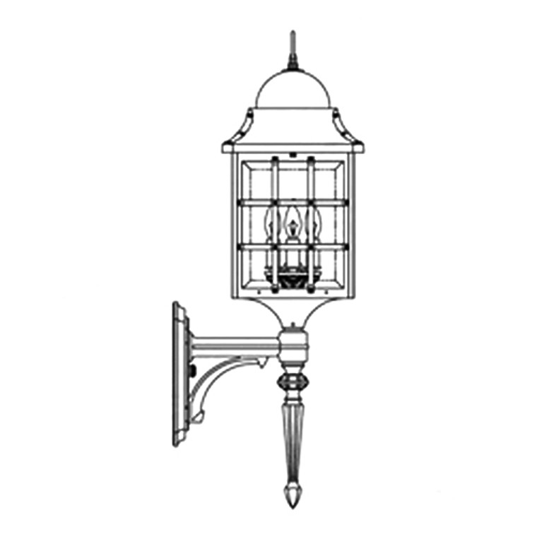 Hanover Lantern B8315 Large Revere Wall Mount