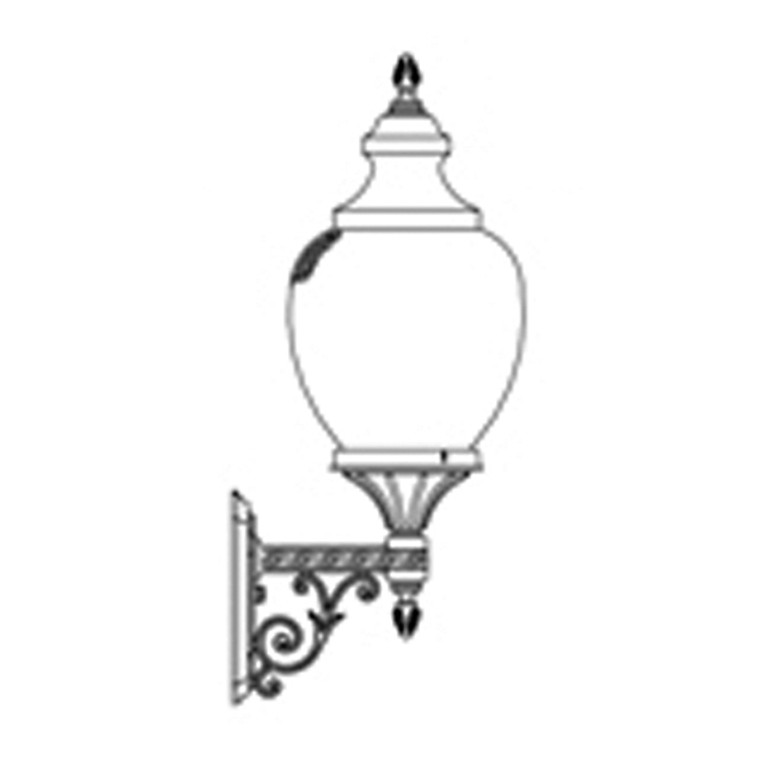 Hanover Lantern B17470 Medium Clifton Park Wall Mount