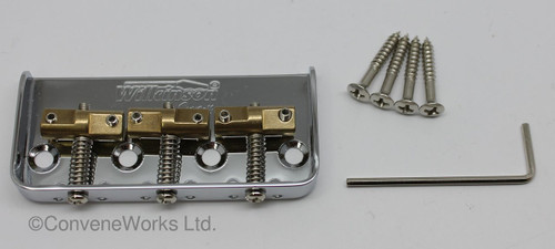 Wilkinson® WTBS Half Size "Ashtray" Bridge (Brass Saddles) Kit for Tele/Telecaster style