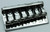 Six string bass bridge kit, steel, 16mm spacing