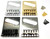 Tele (Telecaster) bridge, steel, six saddles, 10.5mm string spacing